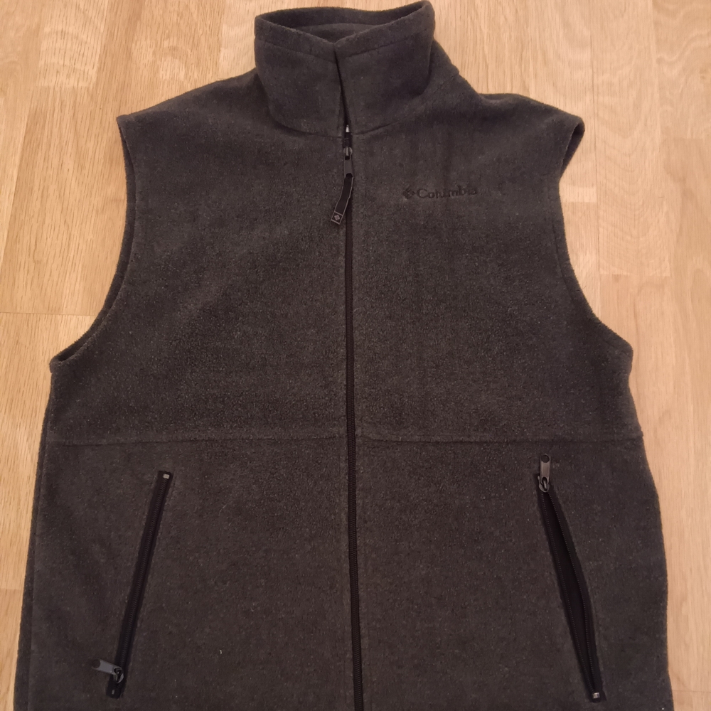 Columbia/ Men's / Grey Columbia Fleece Vest/ Size M - Picture 2 of 6